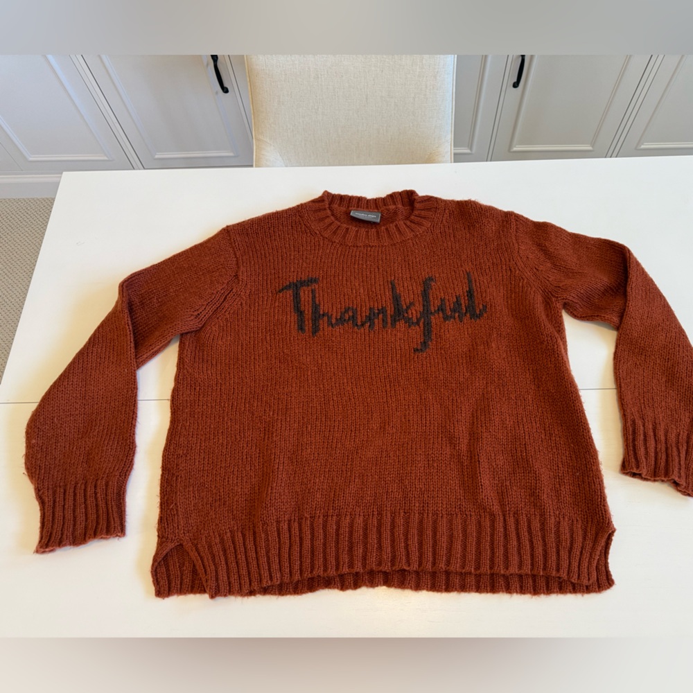 Wooden Ships Rust 'Thankful' Sweater